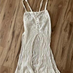 Anthropologie Cream Textured Top